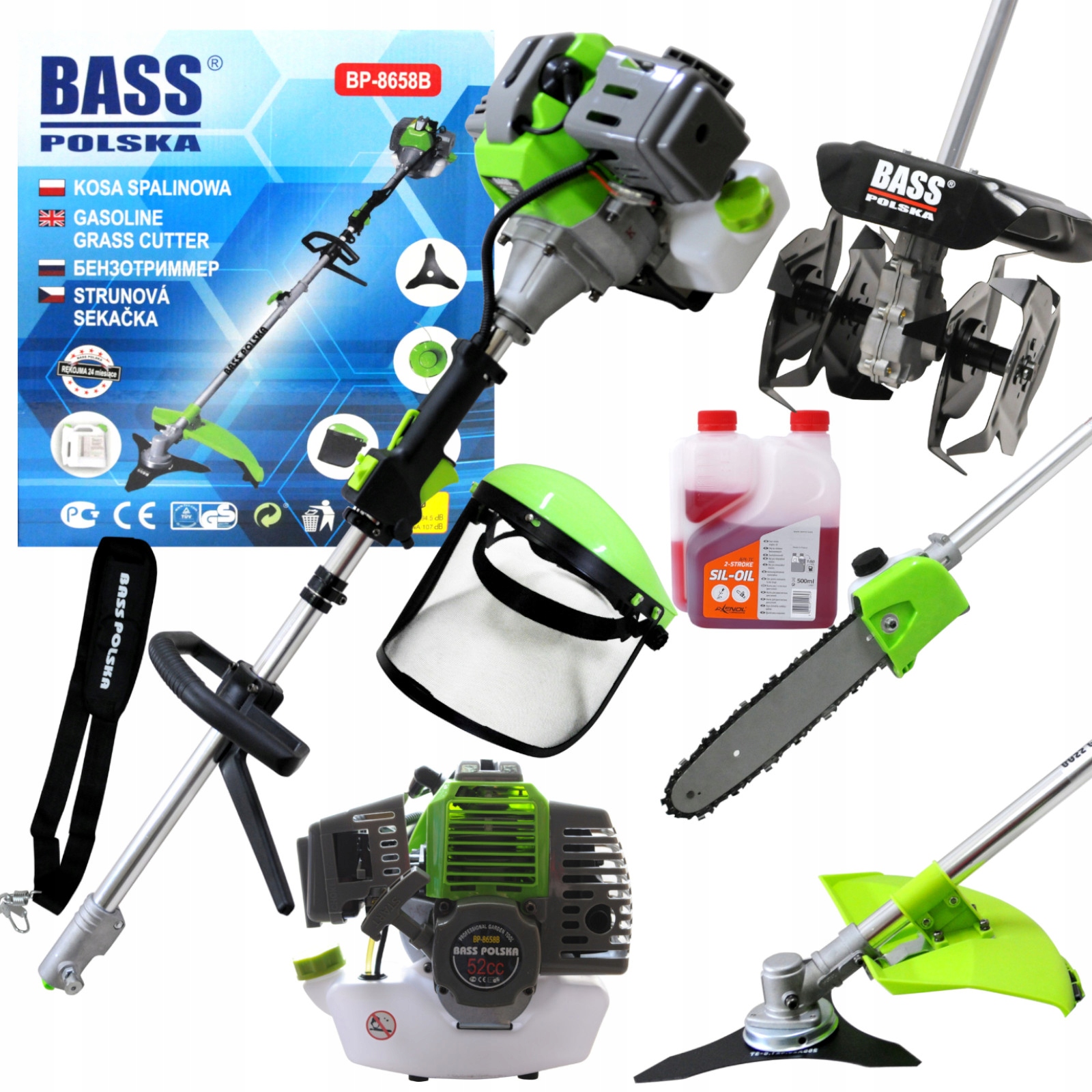 

Bass Polska Kosa Spalinowa Wielofunkcyjna Zestaw