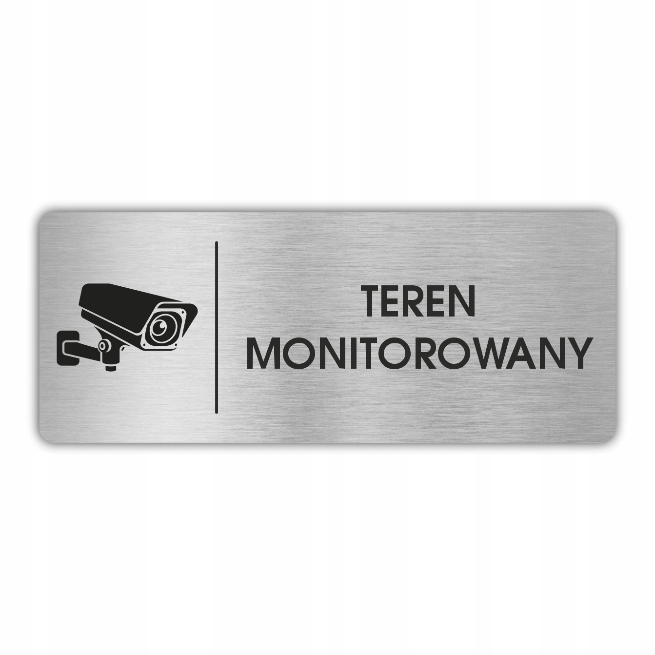 

Tabliczka piktogram Teren Monitorowany 20x8 cm