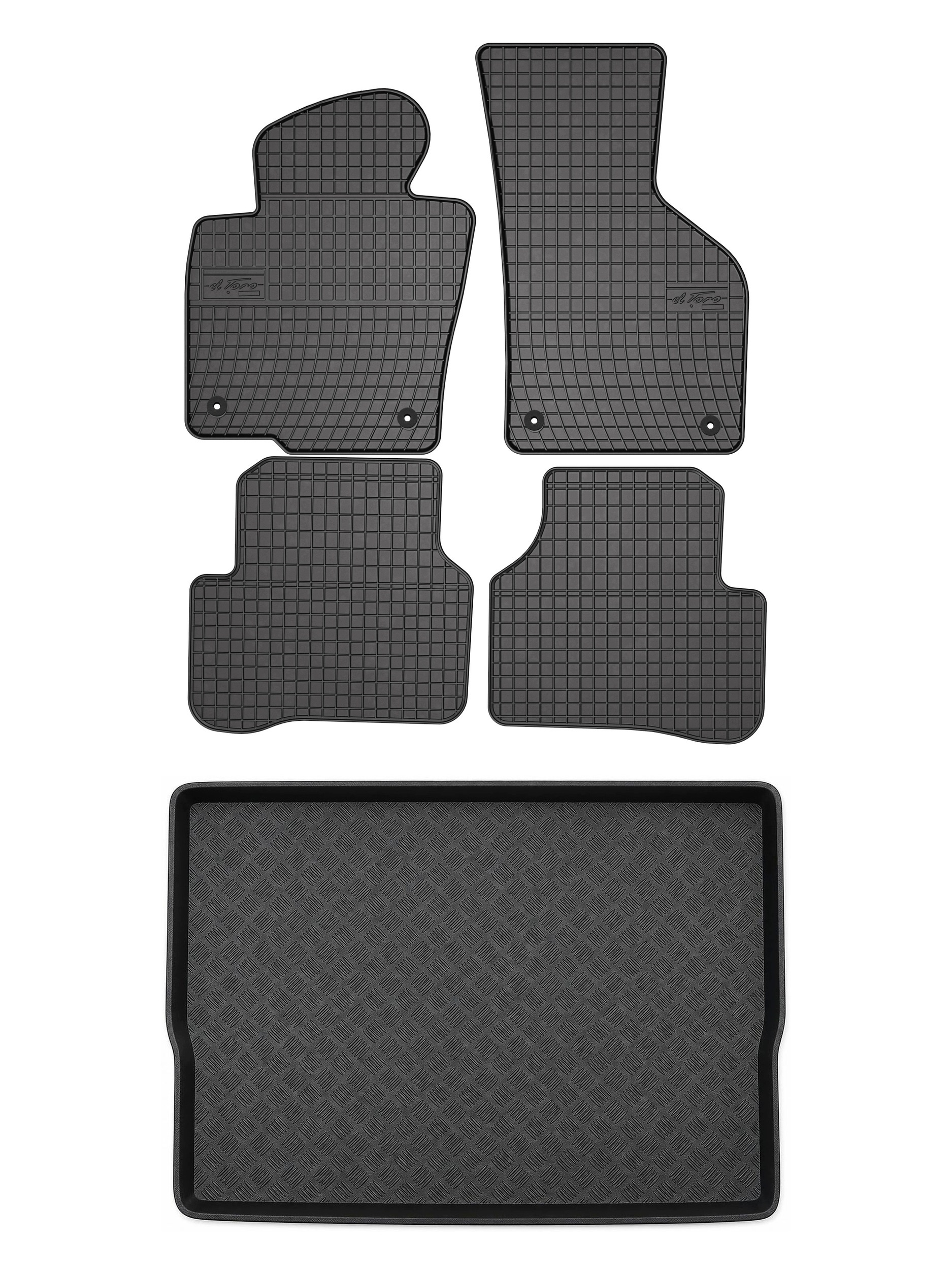 Gumové rohože rohož batožinového priestoru pre: Volkswagen Passat B7 2010-2014 5 el.