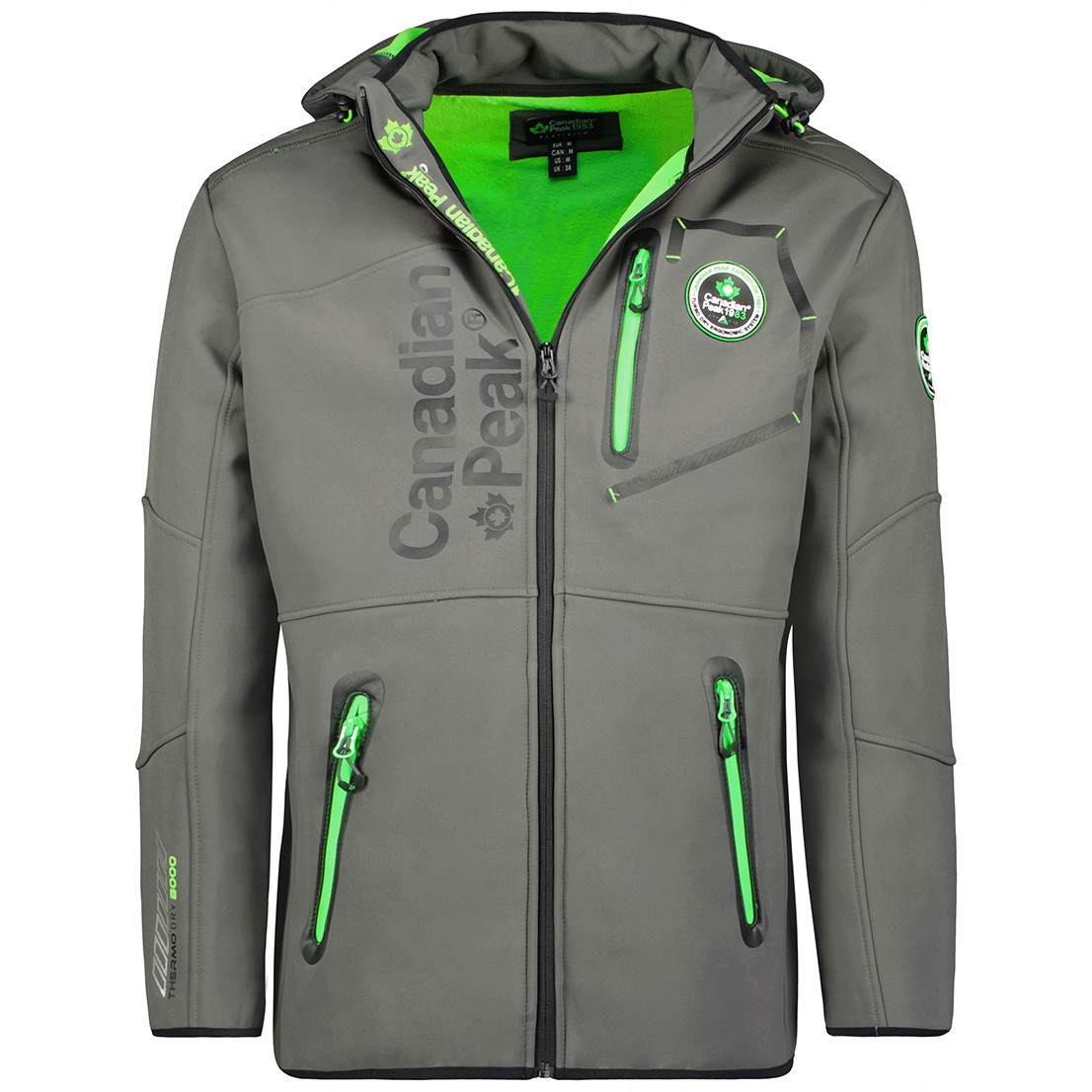 Canadian Peak bunda pánská Tubis Men softshell M tmavě šedá