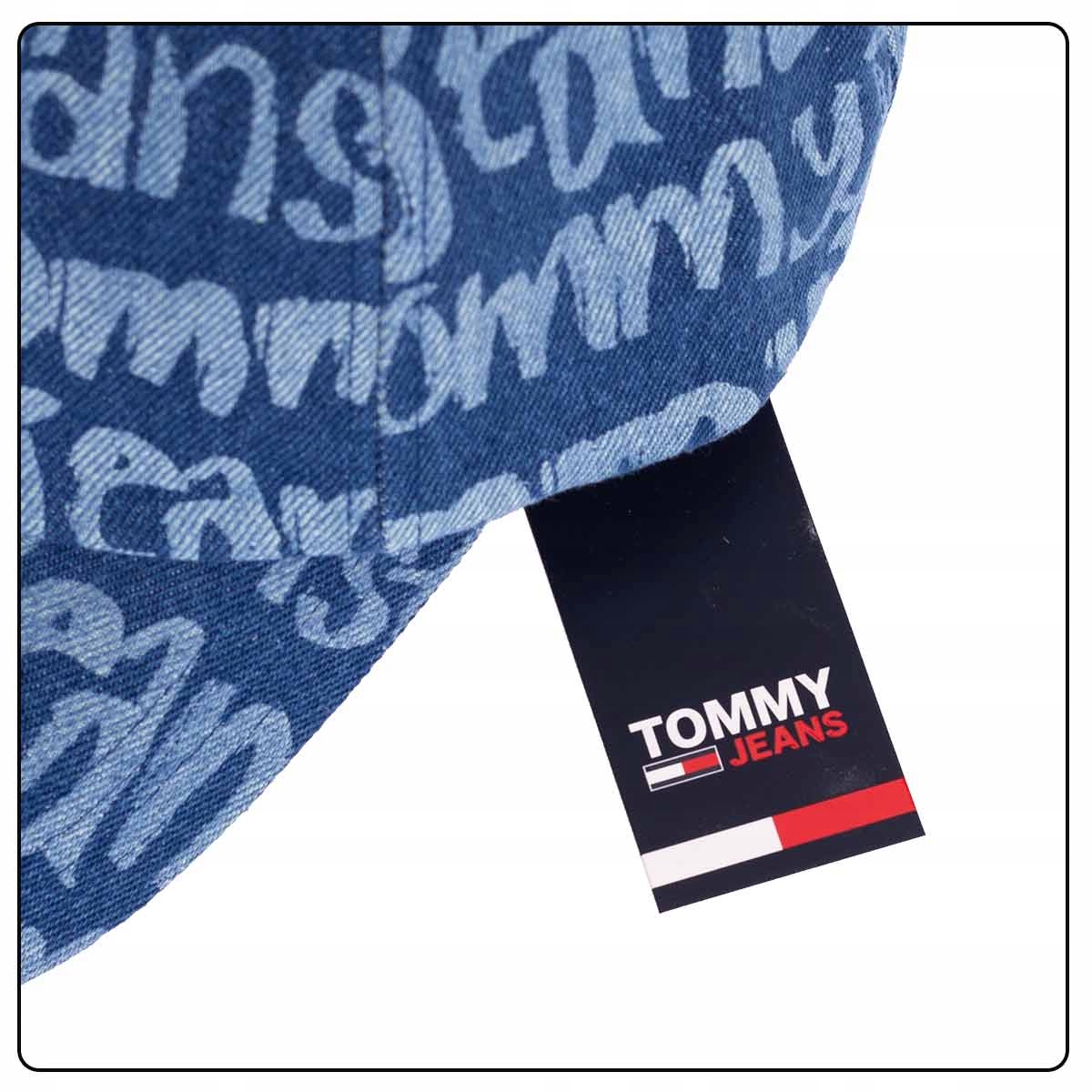 TOMMY HILFIGER CZAPKA Z DASZKIEM HERITAGE JEANSOWA Materiał dominujący bawełna
