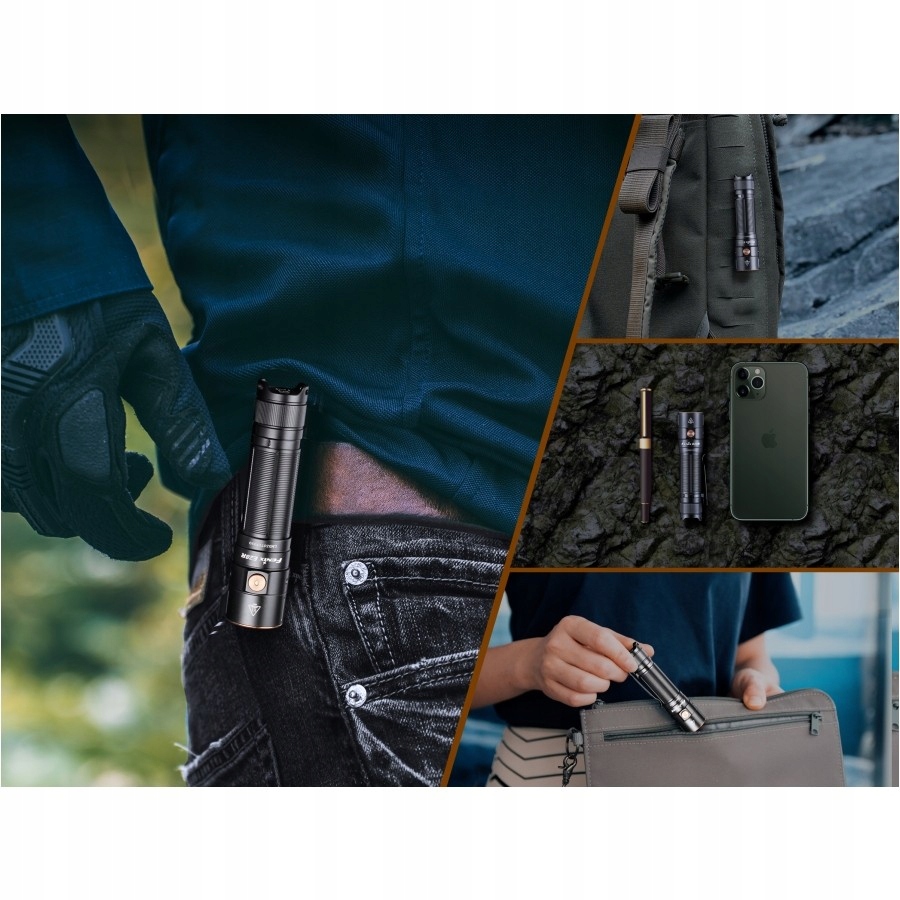 Latarka Fenix E28R 1500lm aku 3400 USB-C IP68 Model E28r