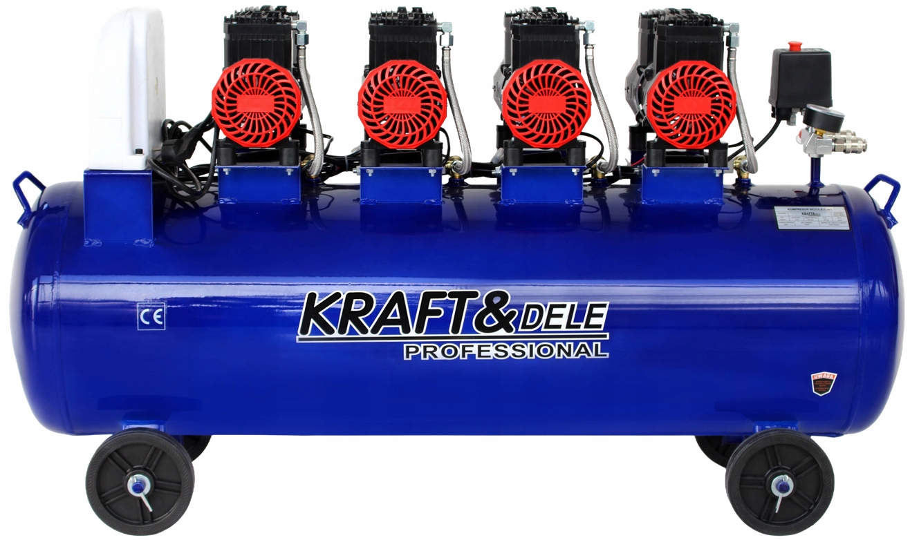 Bezolejový Kompresor Modrý 120L 4 Piesty 400V 7kW