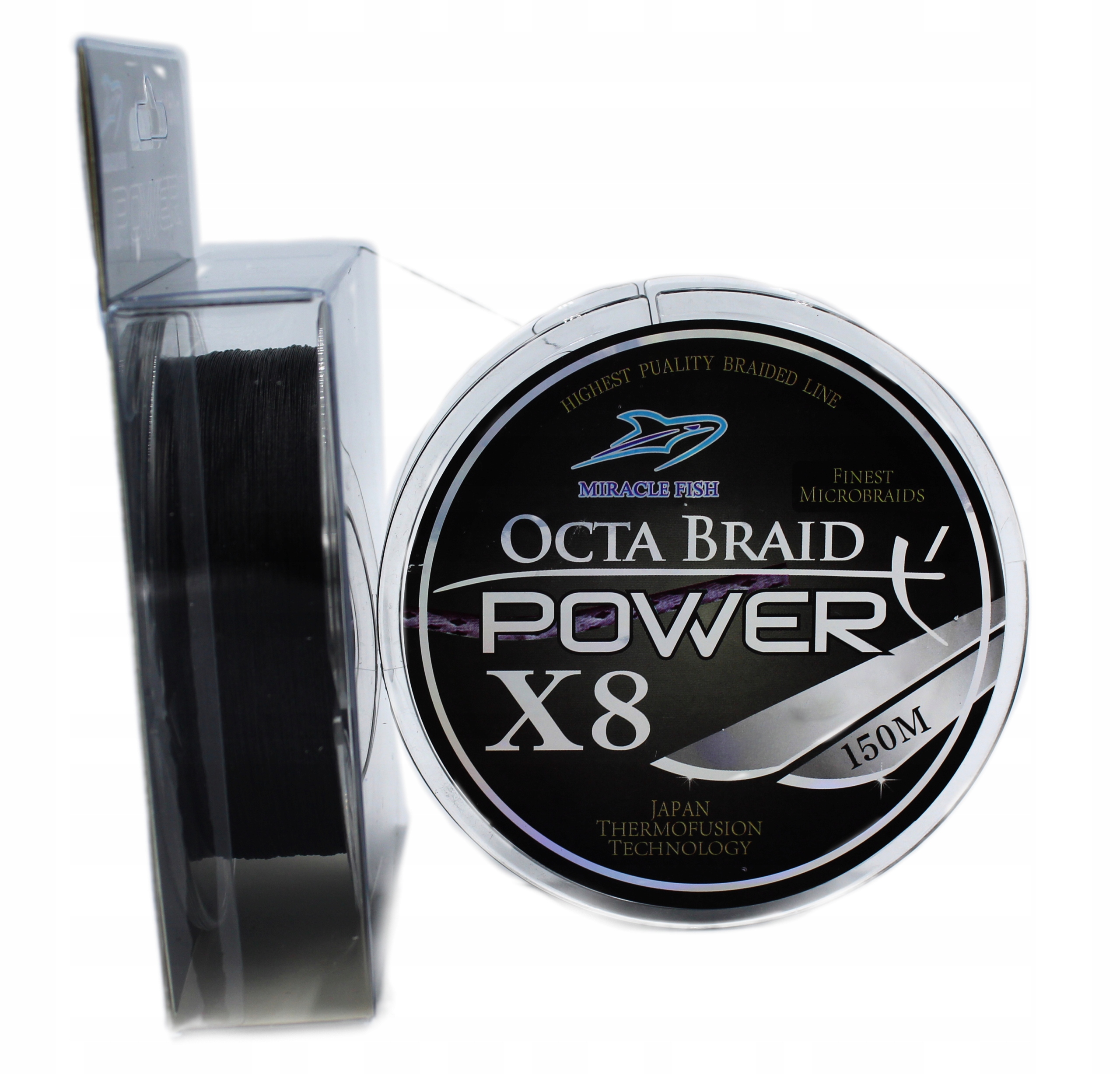 

8 splotowa plecionka czarna 0,18mm/29,2kg 150m