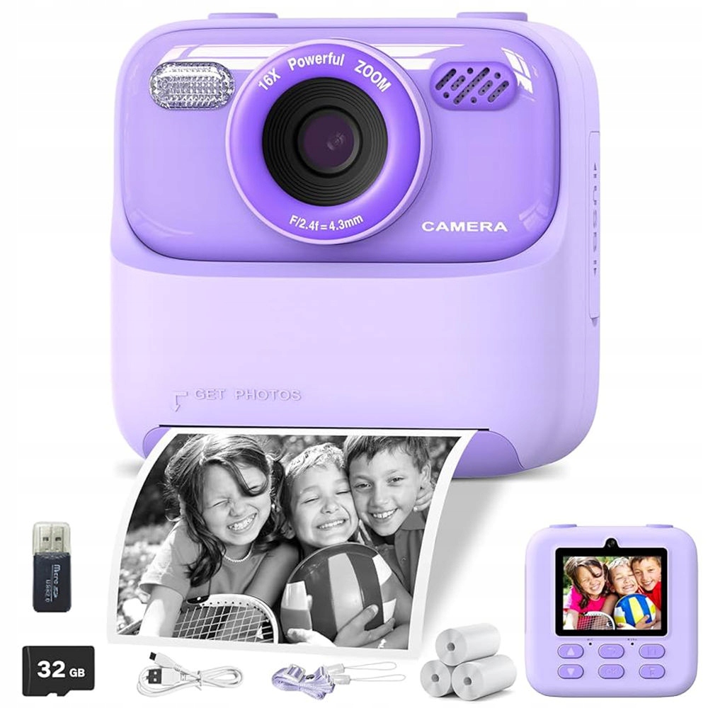 Mini Tiskárna Instantní Termální Fotoaparát 3 Rolky