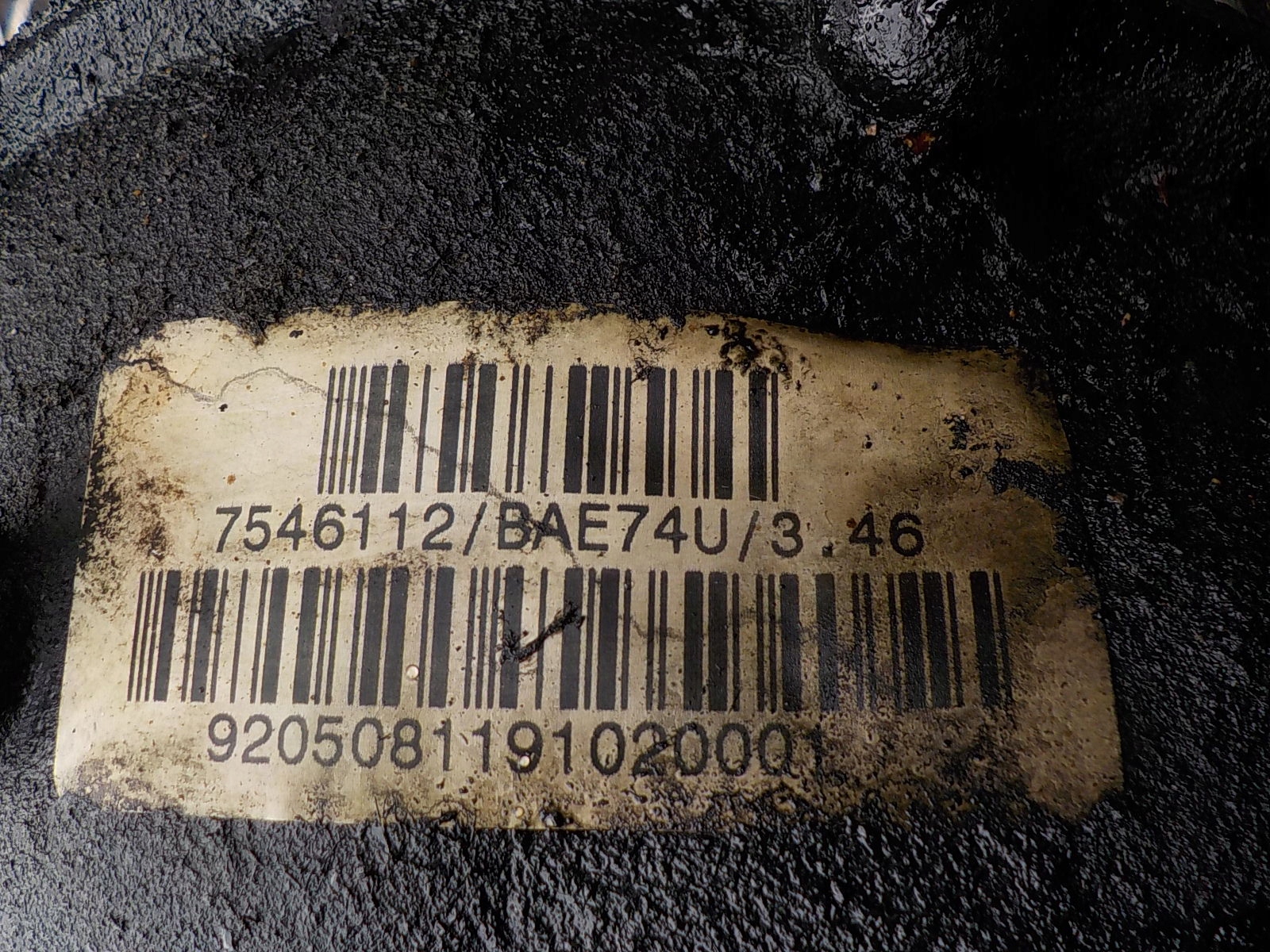 BMW X3 E83 3.0 D DIFFERENZIALE differenziale Anteriore 7546112 3.46