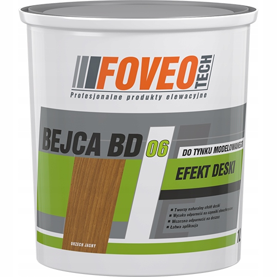 Foveo Bejca BD06 1L Orzech Jasny do Tynku Modelowanego Efekt Deski