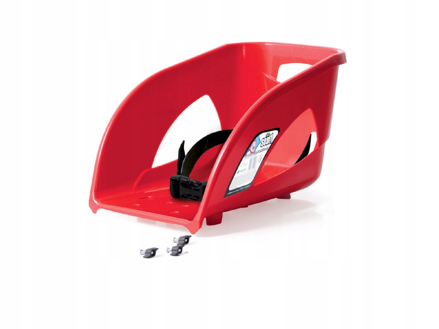 siodełko, siedzisko do sanek Bullet czerwone SEAT1 361