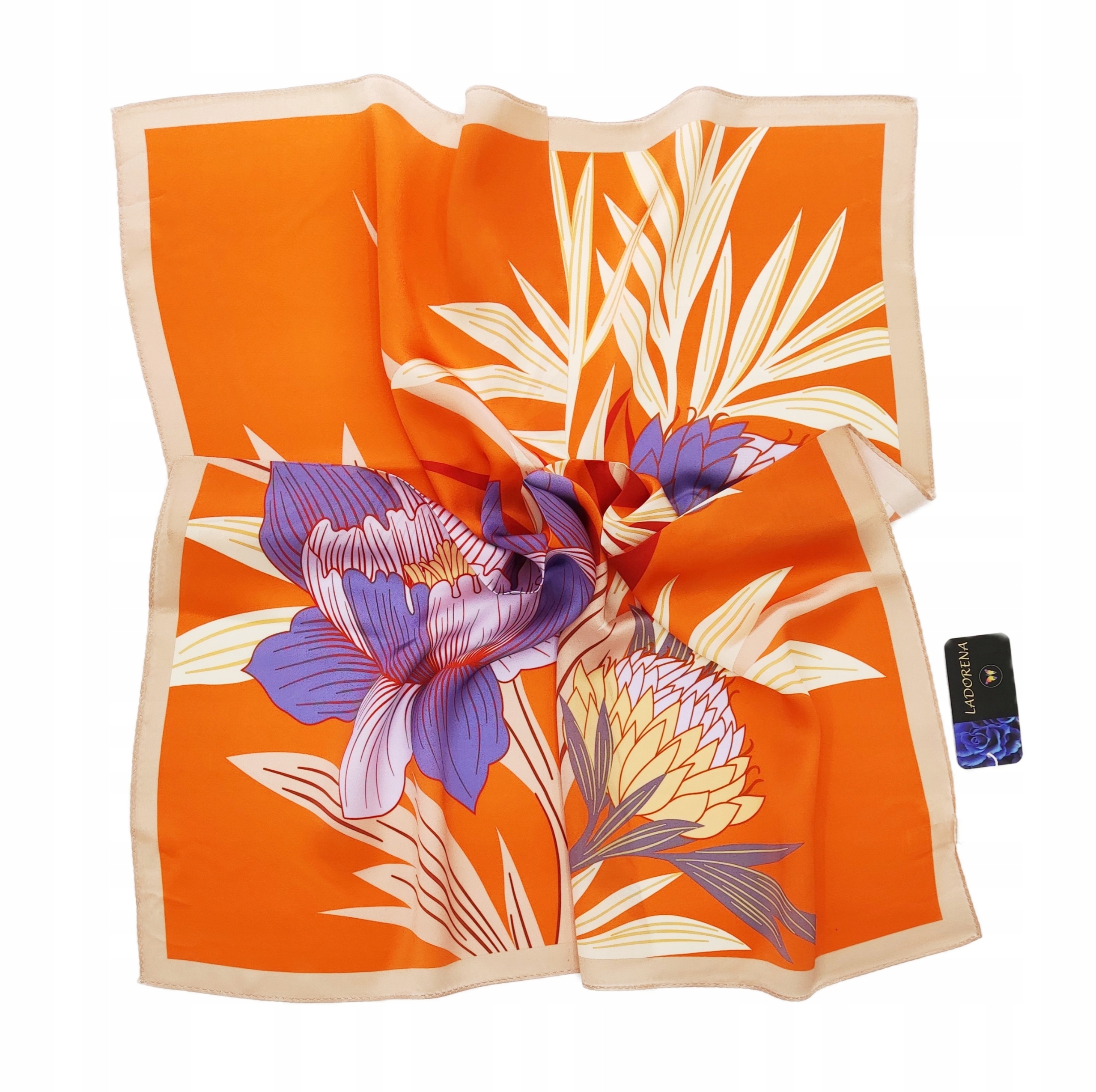 Hedvábný Šátek 100% Přírodní Hedvábí, Morušová Barva, Značka Kvality