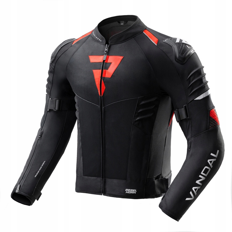 Textilná Motocyklová Bunda Rebelhorn Vandal 2 Air Black Red S