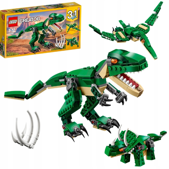 Lego Creator 3 W 1 31058 Potężne Dinozaury T-rex Triceratops Pterodaktyl