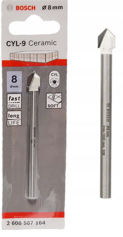 BOSCH 2608587164 wiertło do ceramiki 8x80mm CYL-9