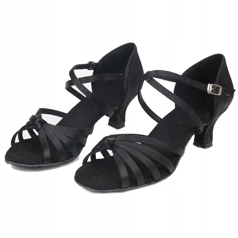 Buty Do Tańca Taneczne Latino Salsa Czarne 5cm