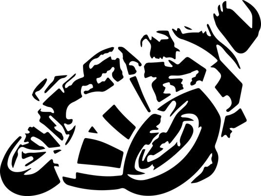 

Naklejka na samochód Motocyklista 18 X 23,9 CM
