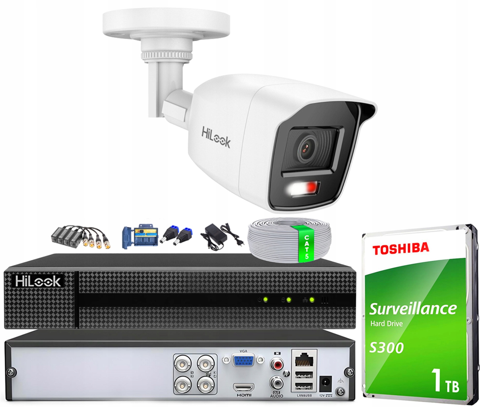 Sada na monitorovanie domu 2Mpx kamera na krútenú dvojlinku Detekcia zvuku Nahrávač