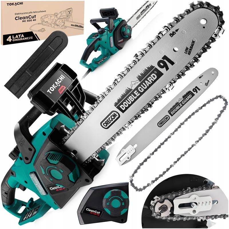 Piła Łańcuchowa Pilarka Elektryczna Do Drewna 3500W Oregon Metalowa Przekła