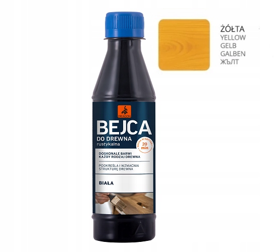 

Bejca Do Drewna Dragon 0,2 l Żółta