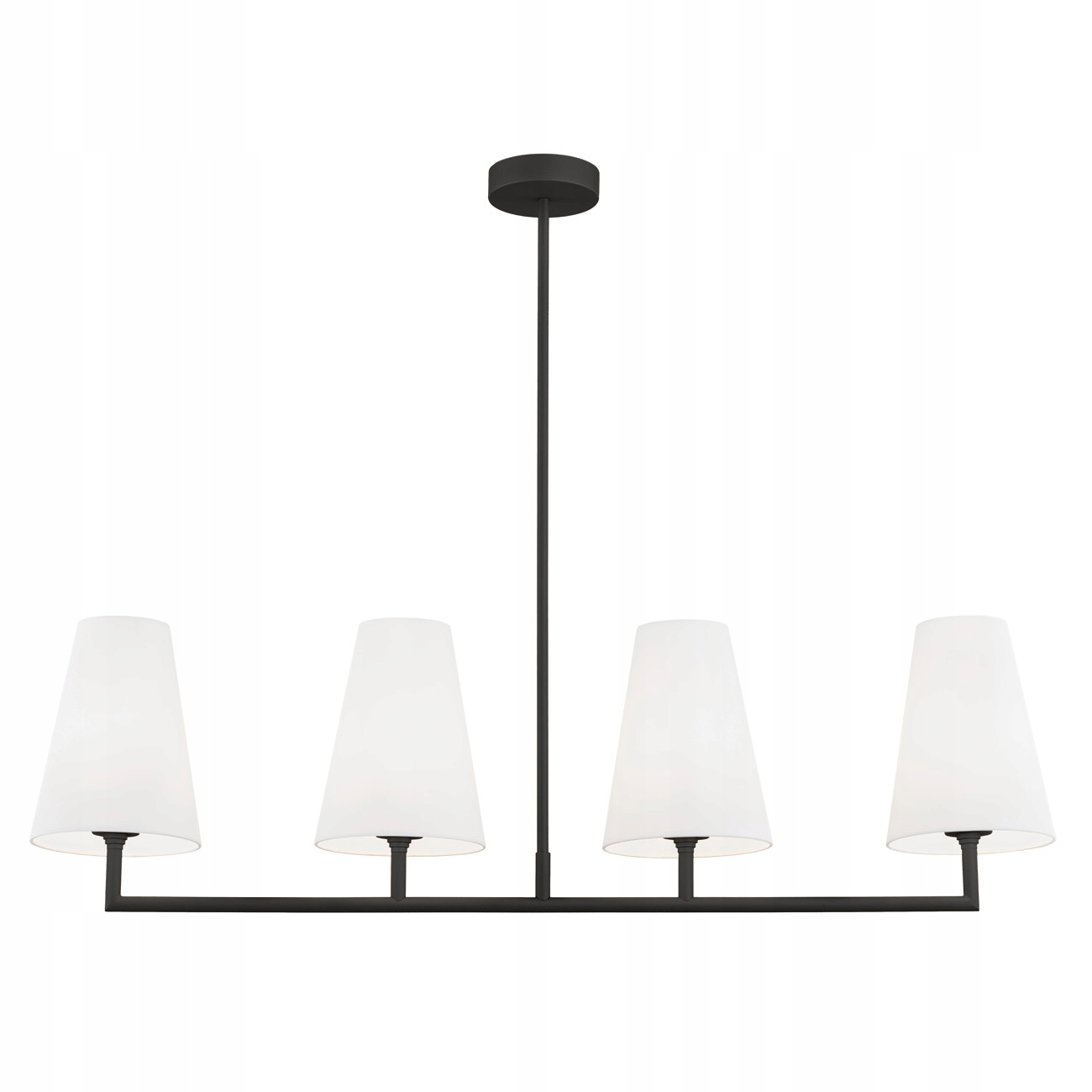 Lampa Wisząca 4xE27 Biało-Czarna Stal Nowoczesna Safiano Argon