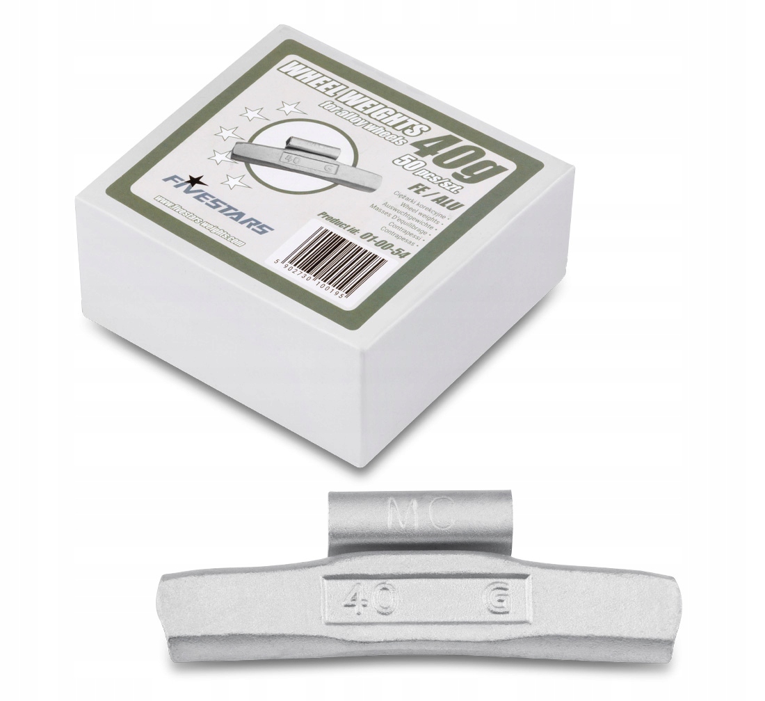 

Ciężarki 40g felgi aluminiowe nabijane Fivestars