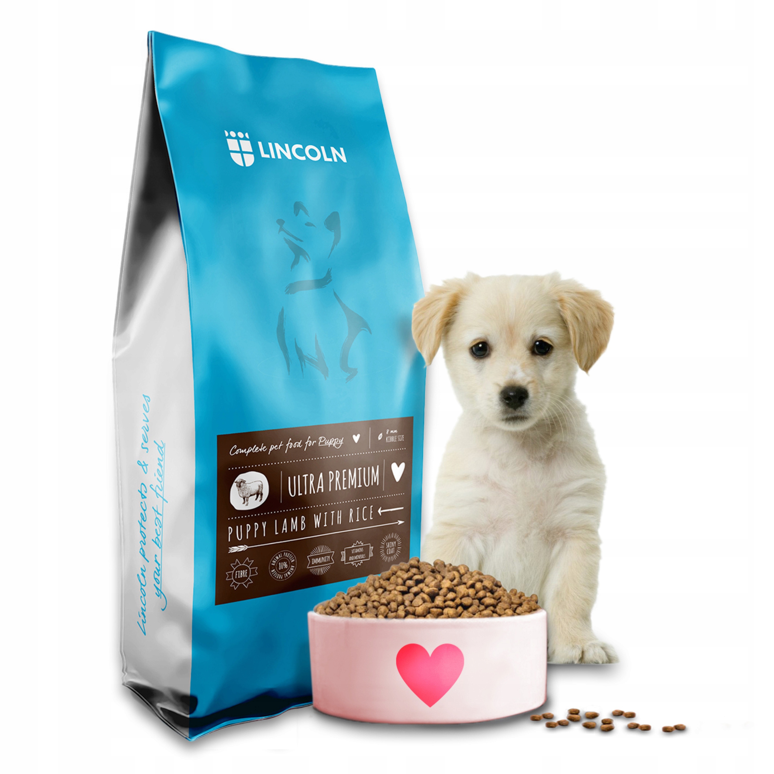 Levně Krmivo Pro Štěně S Rýží Lincoln 12 Kg