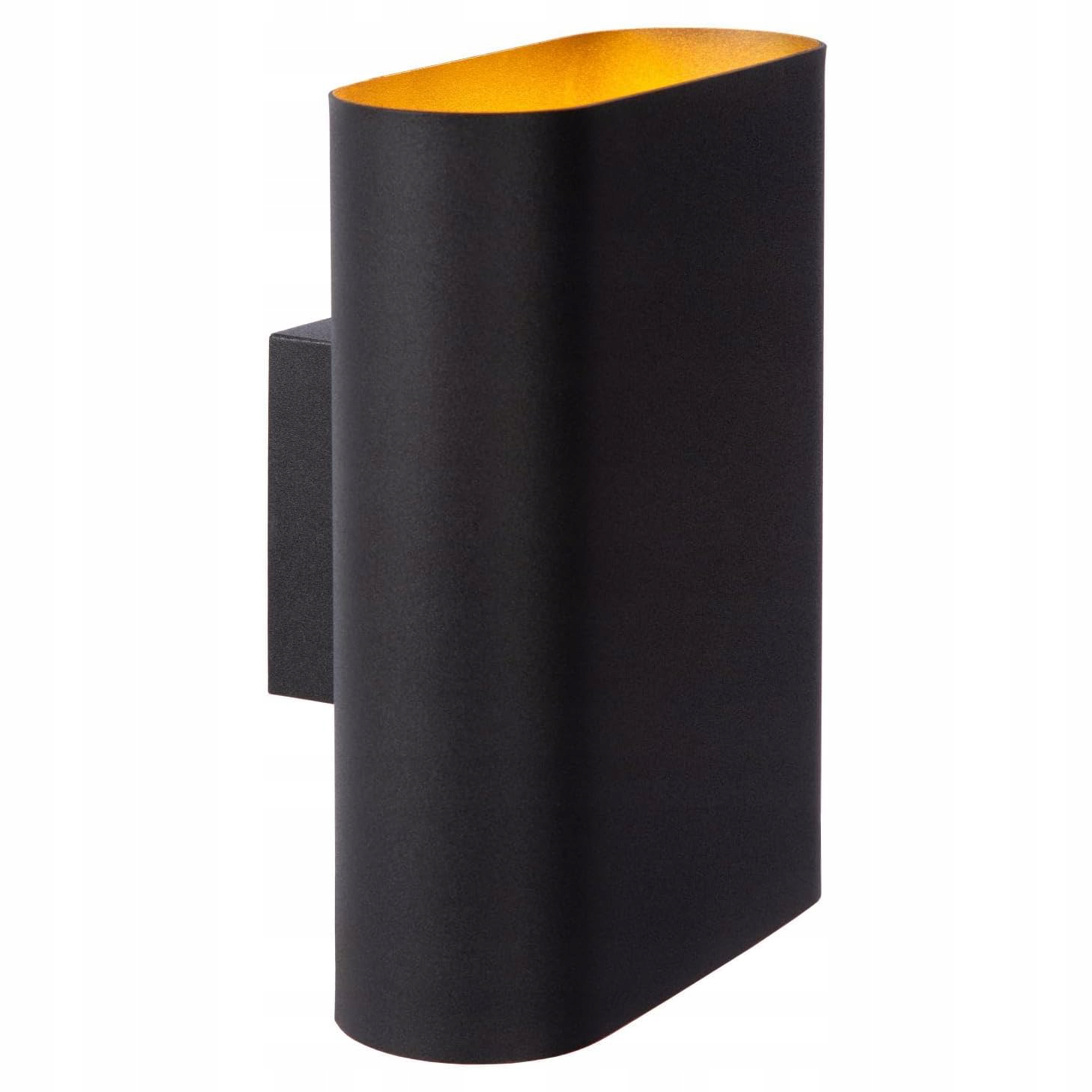 Vnitřní nástěnná lampa Lucide Ovalis černá 2x E14 kovová, stmívatelná