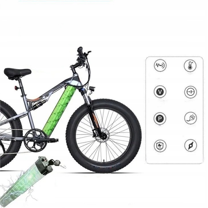 Elektrický moped GS9 Plus 1000 W, hliníkový rám, kolo 26", šedý, 1000 W