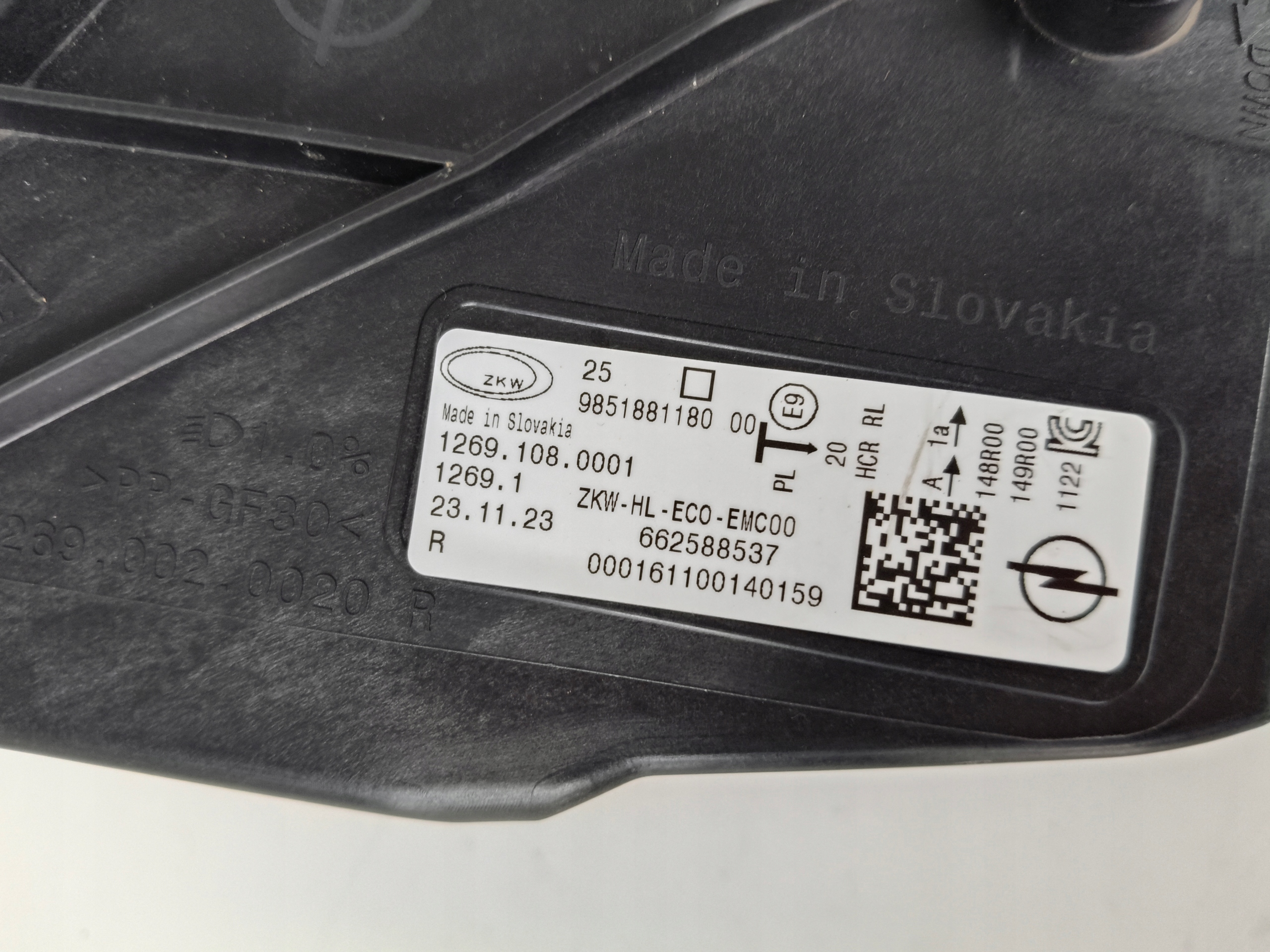 light right REFLEKTOR OPEL ASTRA VI L 22- FULL LED