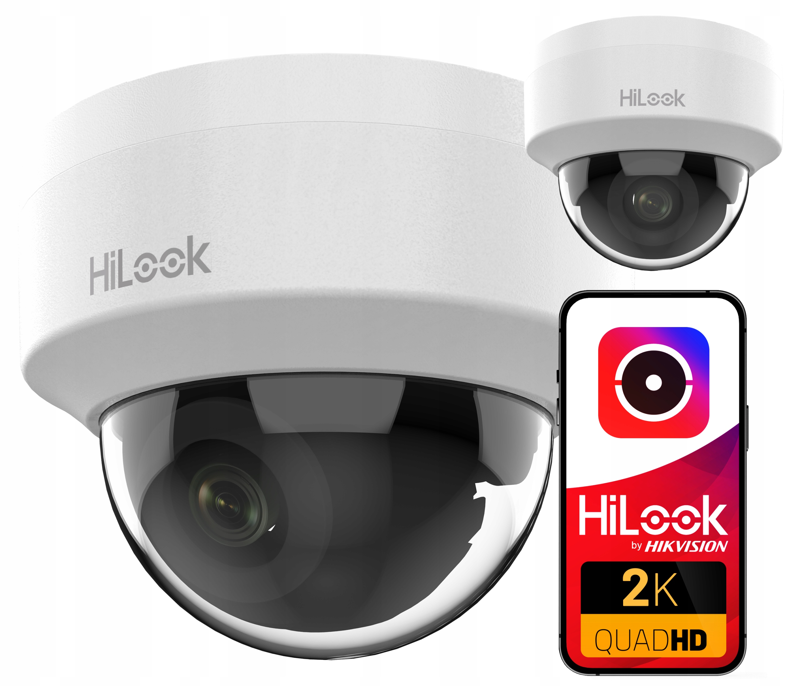 Ip kamera 4MPx 2K IPC-D141H-C HiLook by Hikvision Interní PoE