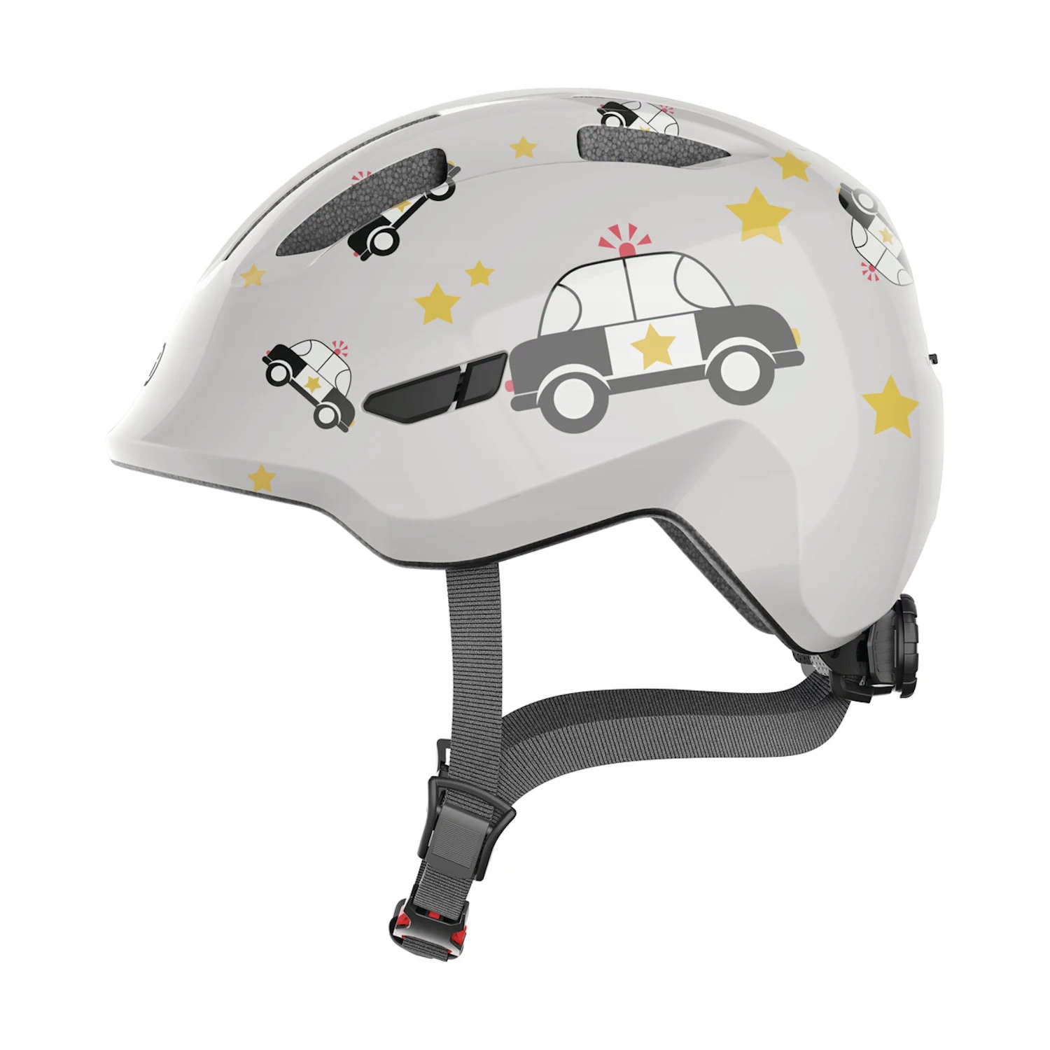 Dětská cyklistická helma Abus Smiley 3.0 šedá policie S