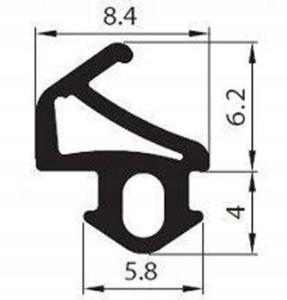 Uszczelka uszczelki okna PCV ROPLASTO S 1019 10 mb Marka Stomil