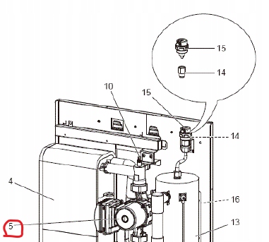 290028 S70C08355 WATER PUMP G POMPA WODNA Mitsubishi Electric