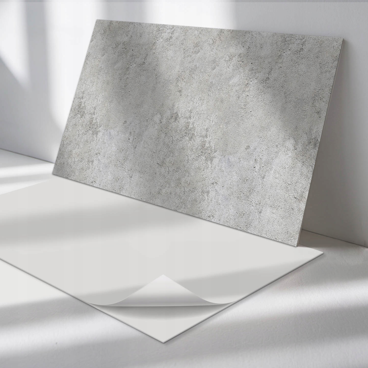 Komplet podlahových vinylových panelov Textúra surového betónu 6 x 60 x 30 cm