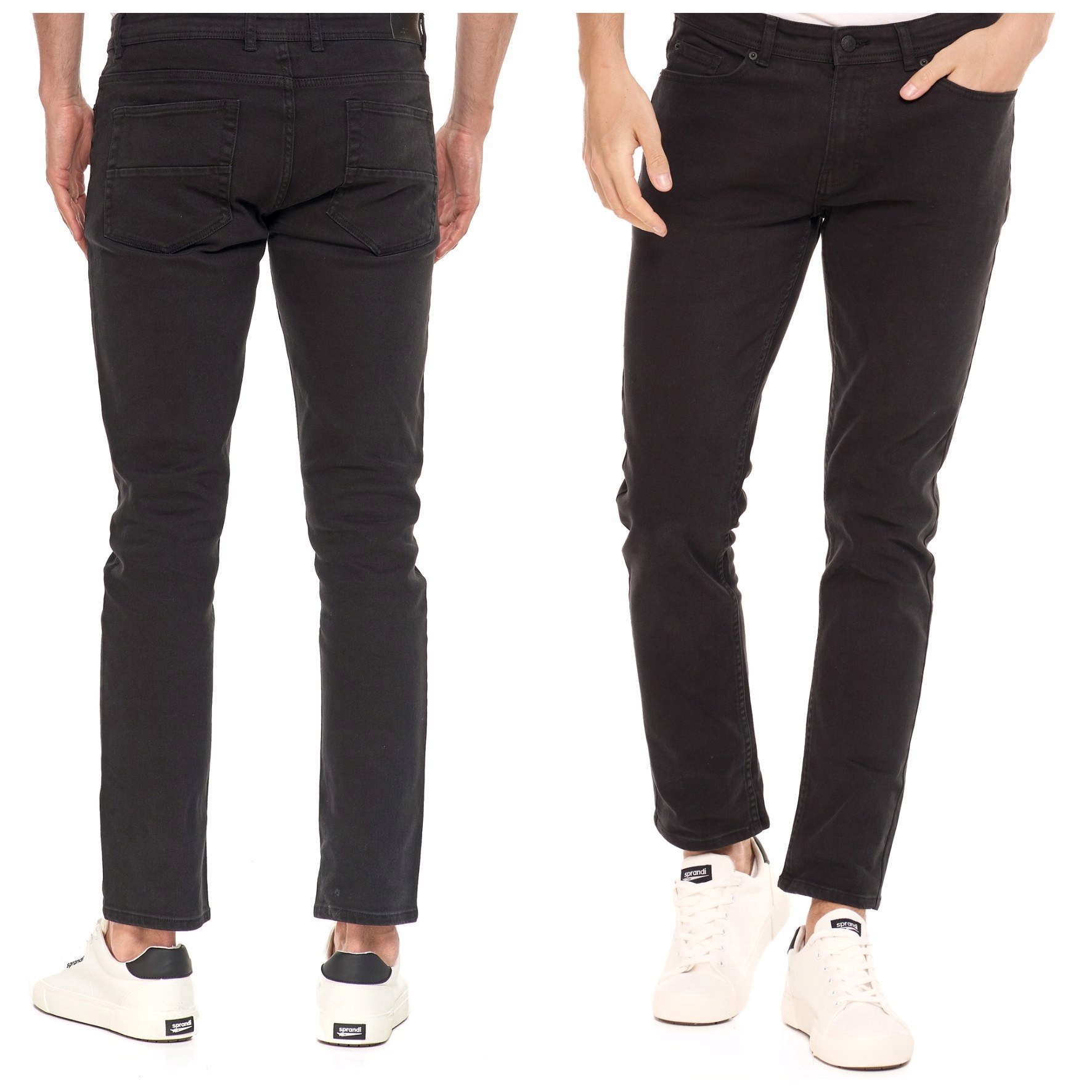 Pánské Klasické Džínové Kalhoty Jednoduché Moraj Černé Vel. 32