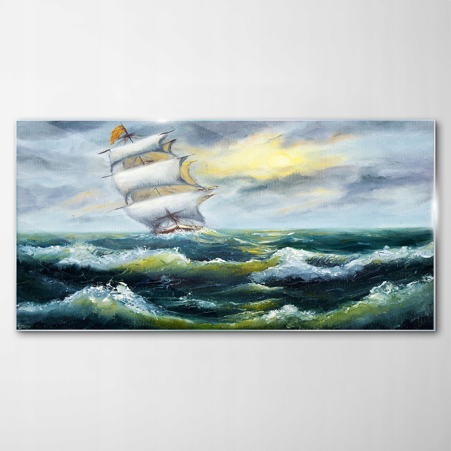 

Obraz Szklany Dekor Fale Morze Statek Ocean 100x50