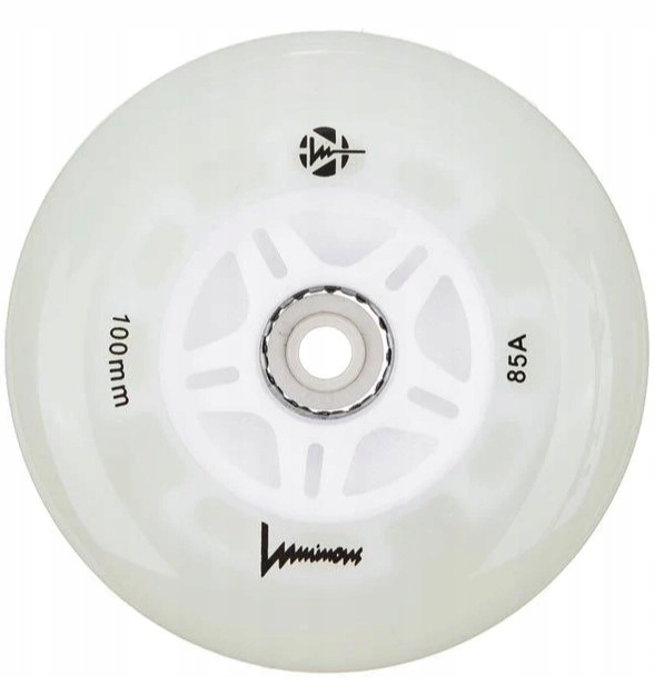 KOŁA ŚWIECĄCE DO ROLEK LUMINOUS WHITE GLOW 100MM FLUORESCENCYJNE