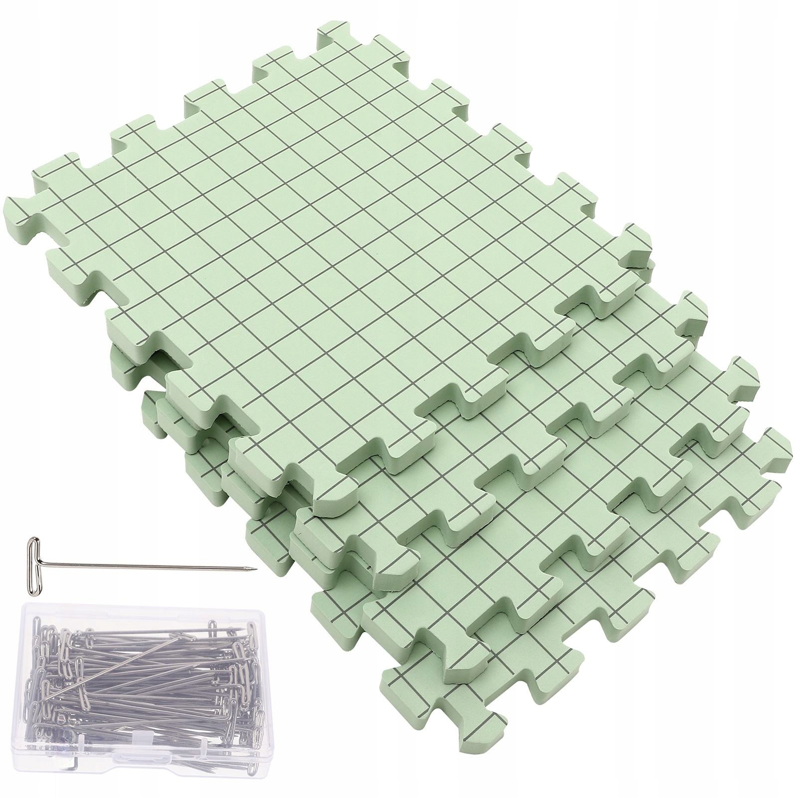 1 ZESTAW MAT BLOKUJĄCYCH DO SZYDEŁKOWANIA I ROBÓTEK NA DRUTACH