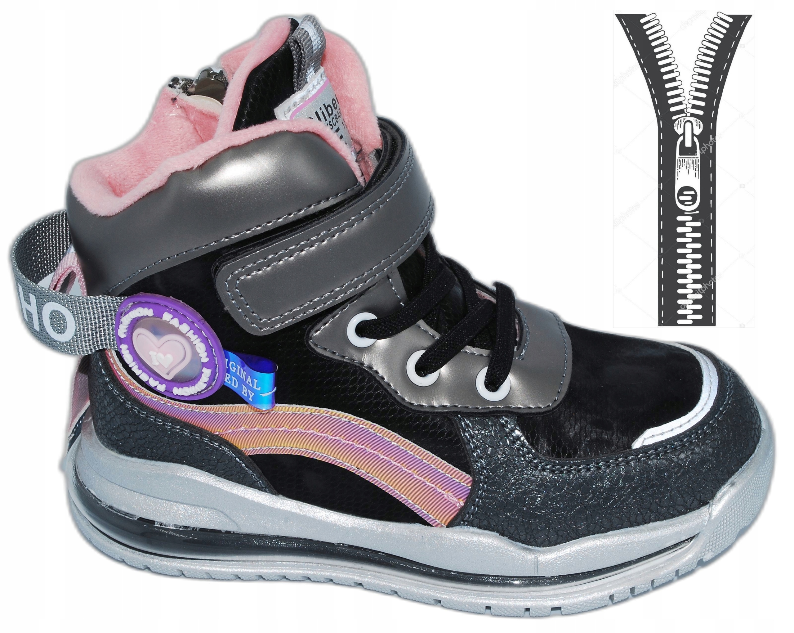 

Lekko Ocieplane Kozaki Na Suwak r.30 20cm