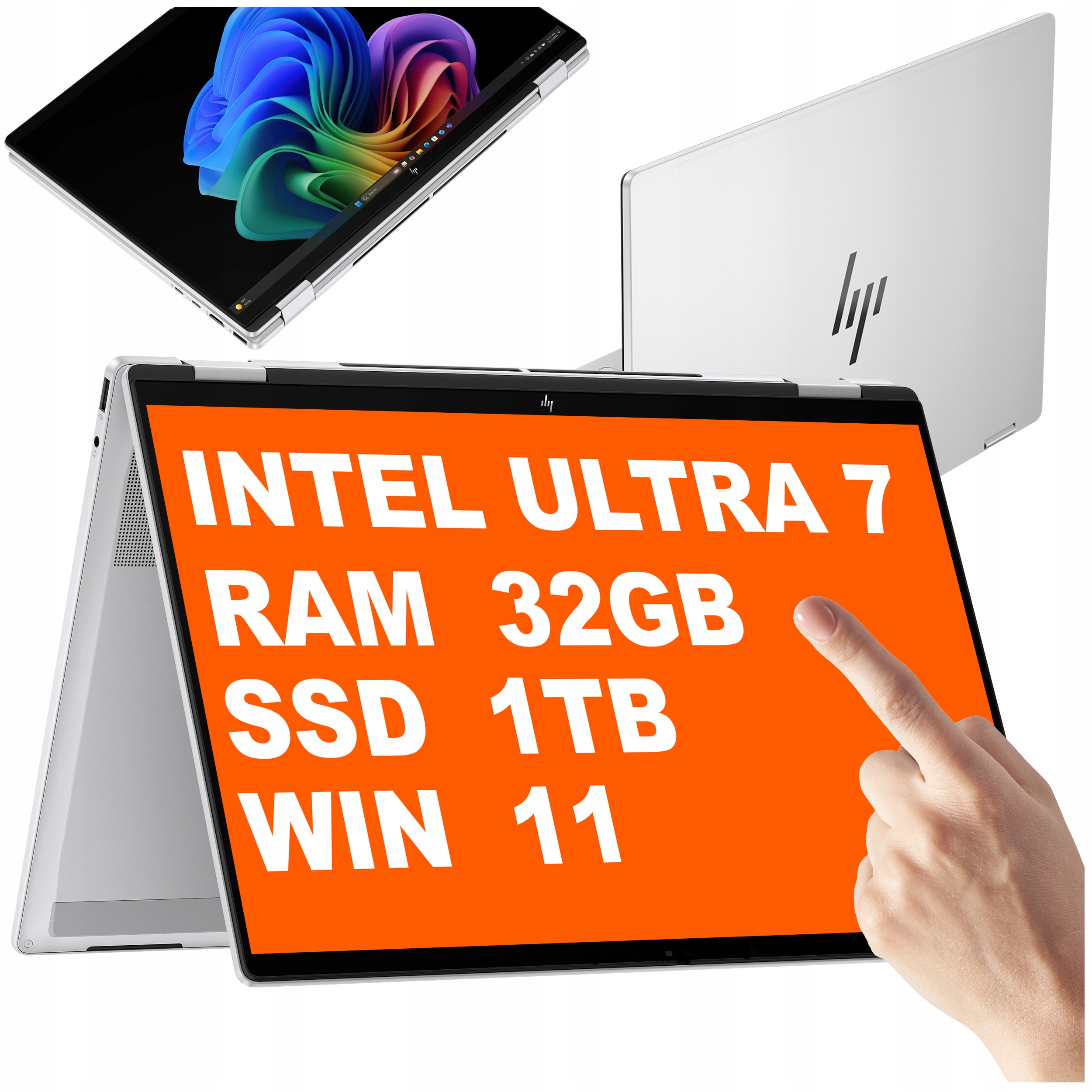 Notebook 2v1 pro práci OmniBook Hp 16 Intel Ultra 7 32GB Ssd 1TB 3K Oled W11