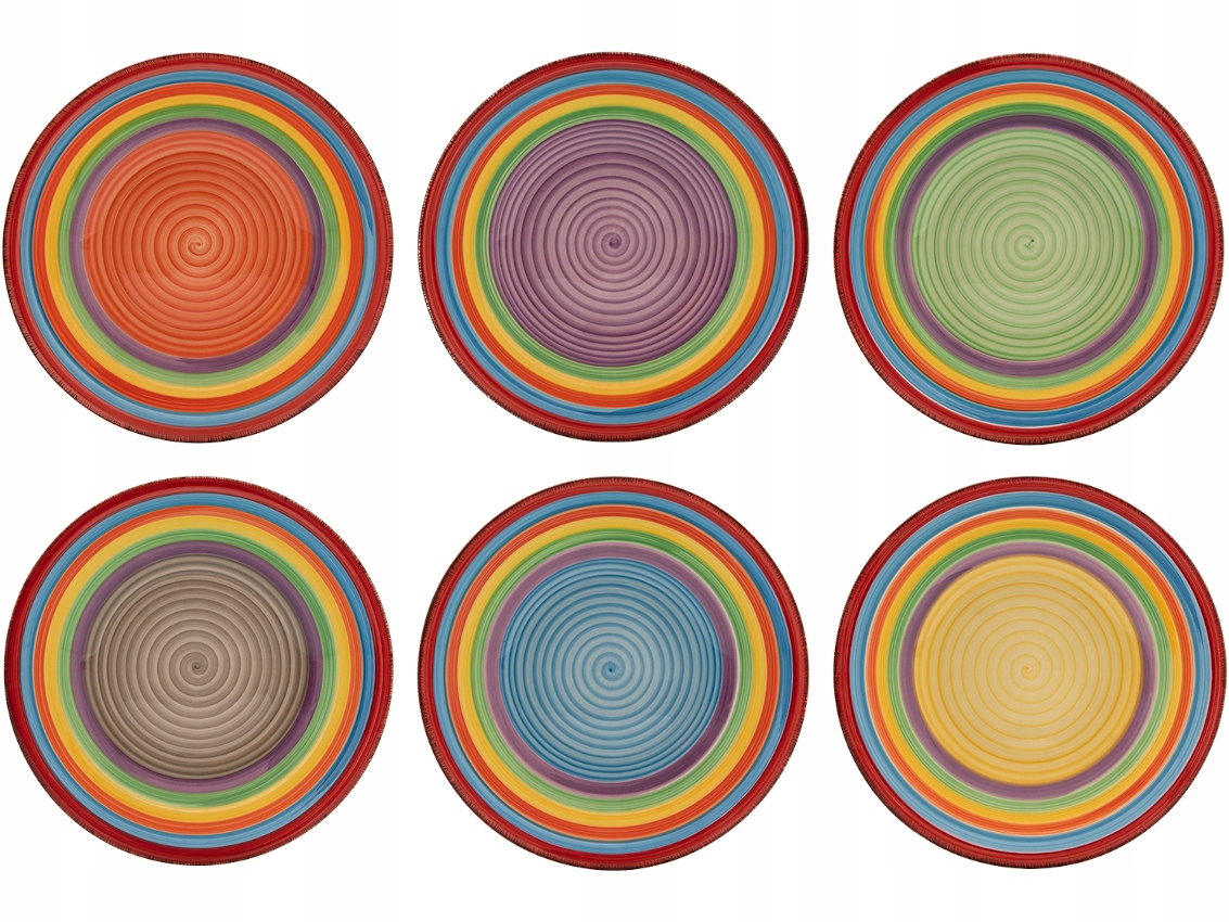 

Ceramiczne talerze głębokie 21cm Mexico 6 sztuk