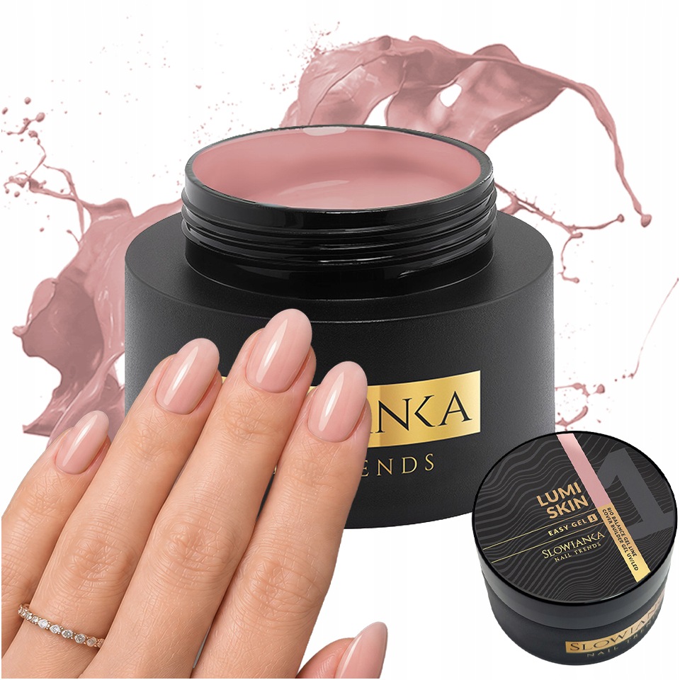 Slowianka Stavební Gel na nehty Easy Gel 01 50 g Lumi Skin Beige Cover