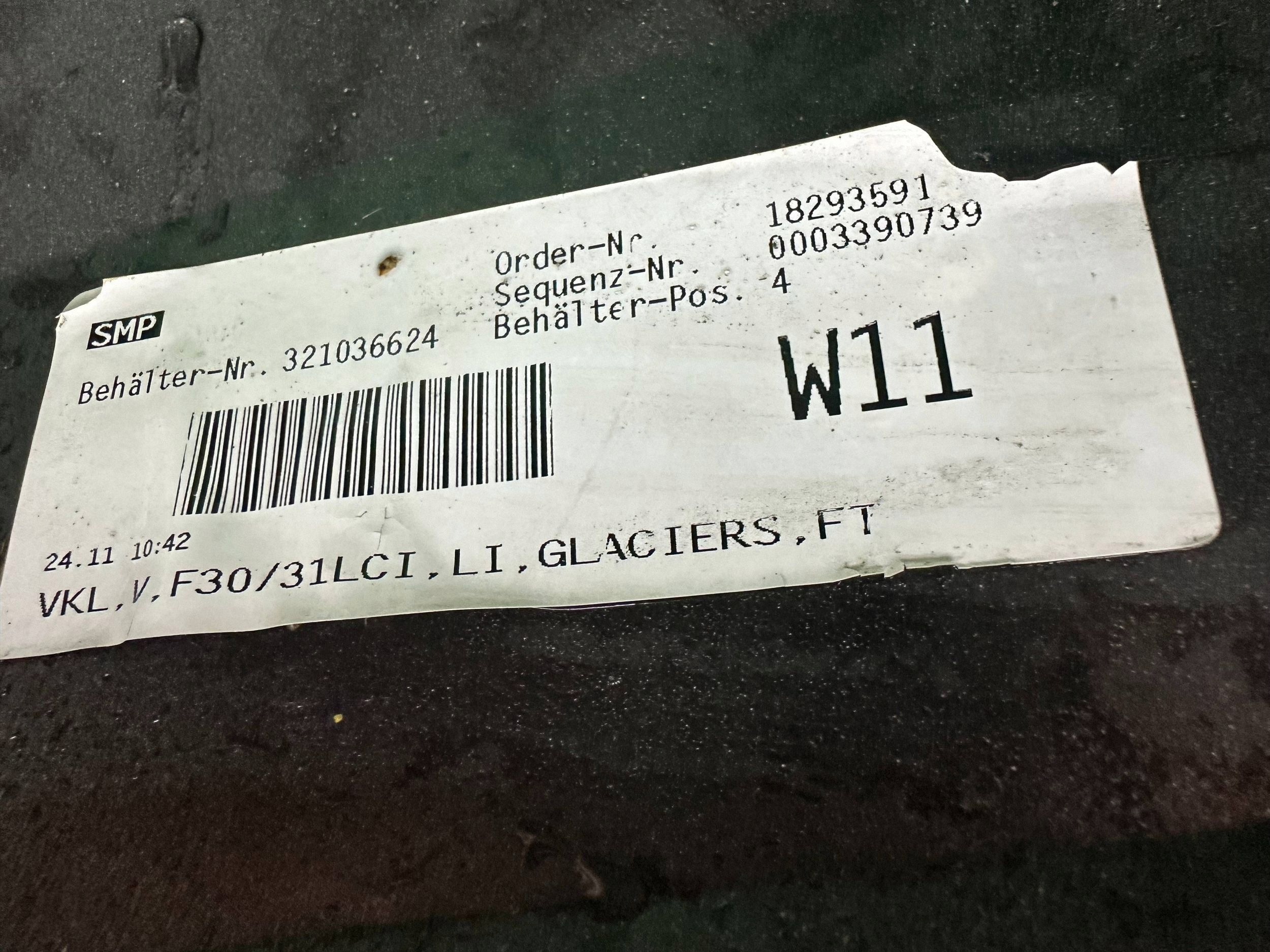 front bumper front BMW 3 F30 F31 LCI LIFT