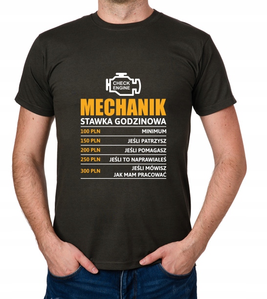 

koszulka Mechanik stawka godzinowa prezent