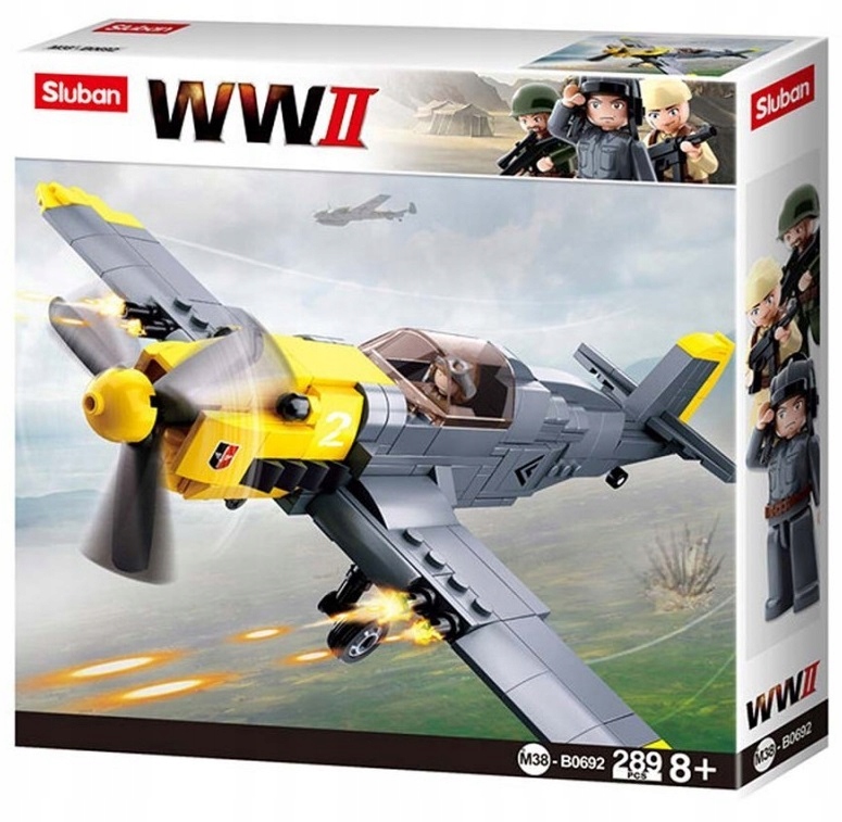 

Klocki Wojsko Samolot Messerschmitt komp. z Leg