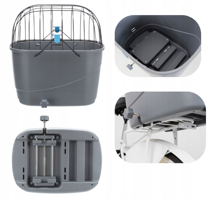 Trixie Kosz na bagażnik transporter na rower 6kg 36 × 47 × 46 cm