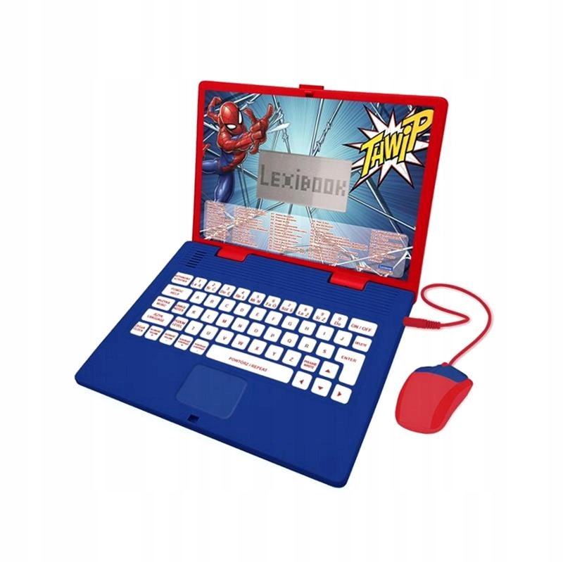 LAPTOP EDUKACYJNY SPIDER-MAN 124 AKTYWNOŚCI (POLSKI/ANGIELSKI) JC598SPI17