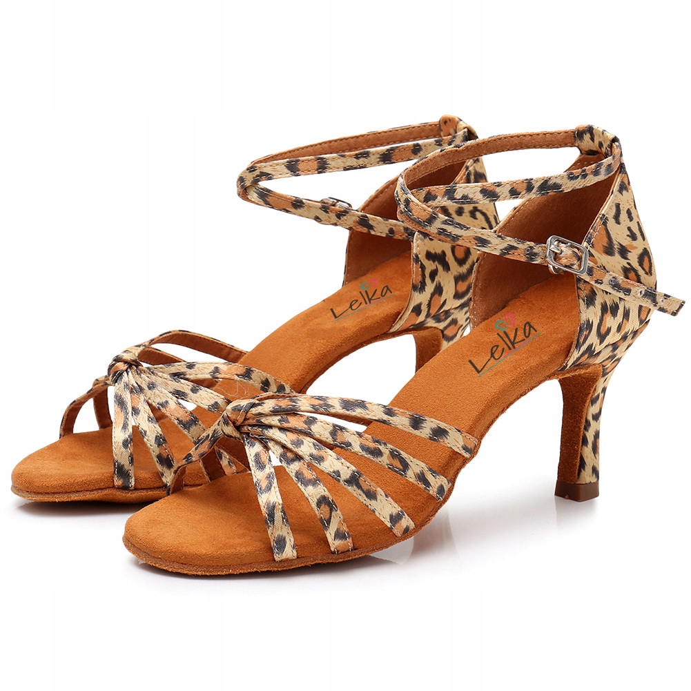 Buty Do Tańca Taneczne 7CM Panterka Animal