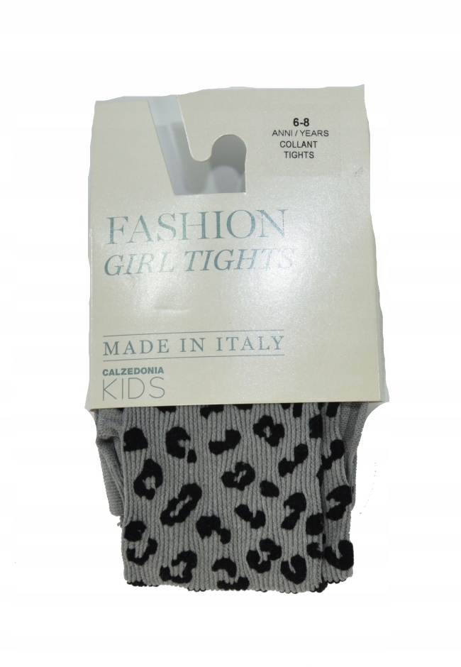 CALZEDONIA rajstopy 146-152 SZARE cętki