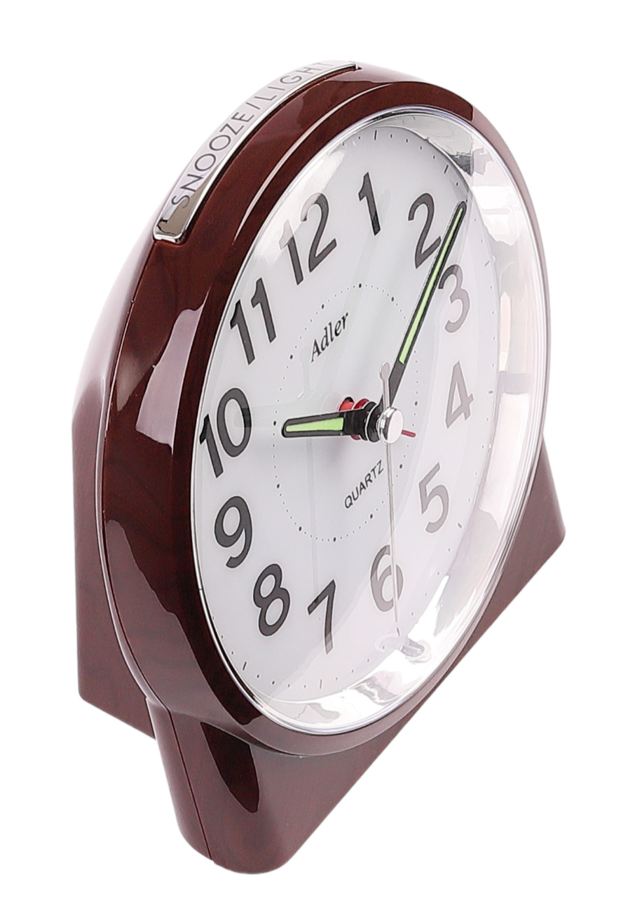 DUŻY BUDZIK KWARCOWY Adler PŁYNĄCY PT244 DARK CHERRY Kod producenta PT244 DARK CHERRY