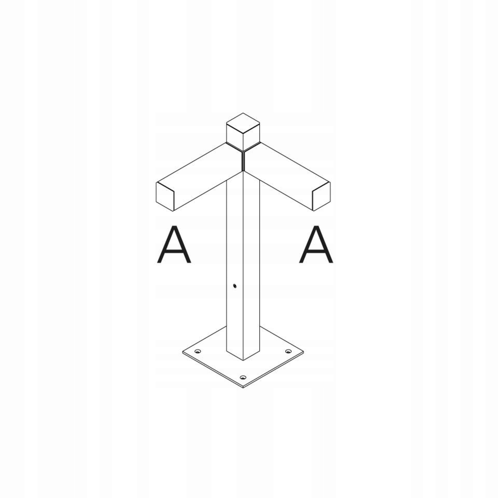 Artemide Walking stojacie vonkajšie svietidlo, 600 mm, 2x90 ° hlavy, čierne
