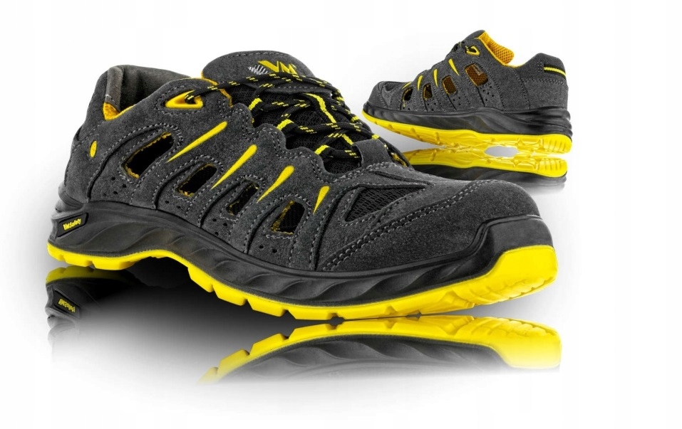 BUTY ROBOCZE SANDAŁY OCHRONNE wygodne S1 ESD SKÓRA NIEZWYKLE LEKKIE